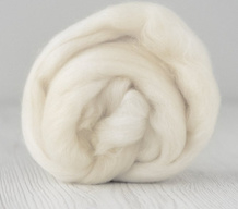 Lontwol merino 16 mic. per 10 gram  Natural white