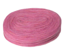 Wol voorgaren (pencil roving) per 5 gram  1425 Sunset Rose