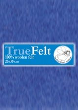 Truefelt 20 * 30 cm 601 midden blauw