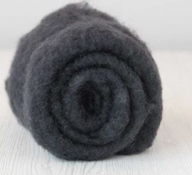 Merino in vlies 19 mic. uitverkoop per 50 gram - Grafite