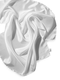 Ponge 05 sjaal wit 130 x 35 cm