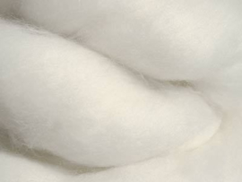 Nieuwzeelands merino wit 24 mic lontwol per 50 gram