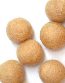 Wolballen huidskleur / beige 10 mm per 20 stuk