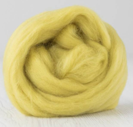 Merino lontwol 19 mic. per 50 gram Citron - uitlopende kleur