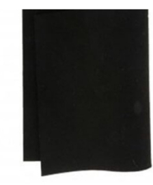 Wolvilt lapje 30 x 20 cm Truefelt 540 zwart