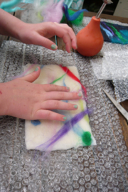 Kinderfeestje in atelier