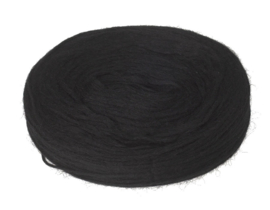 Wol voorgaren (pencil roving) per 5 gram  0059 black