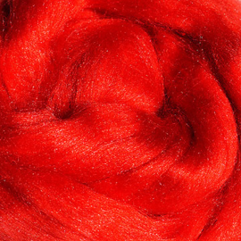 Tussahzijde per 10 gram rood