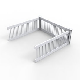 Topmast uitloopren zonder werpkist 80x80x46cm