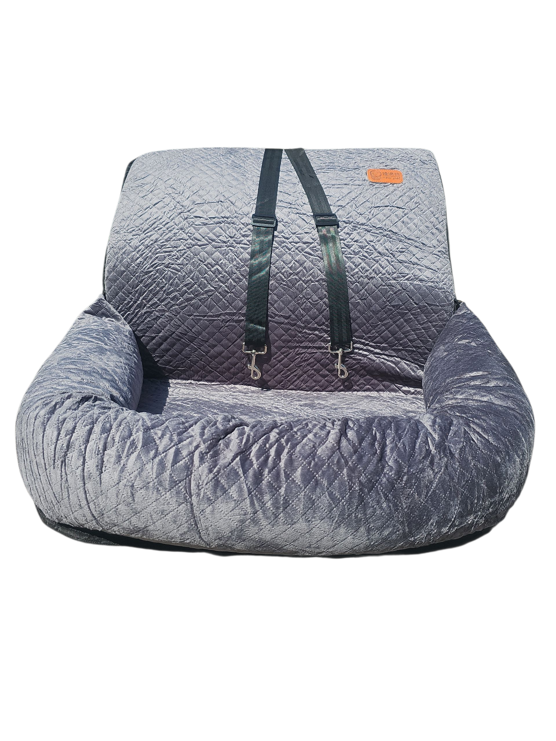 Luxe honden autostoel Grijs XL