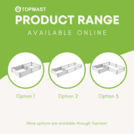 TOPMAST WERPKIST + UITLOOPREN  EXTRA HOOG!- Maat XL: 300 x 150 x 80 cm