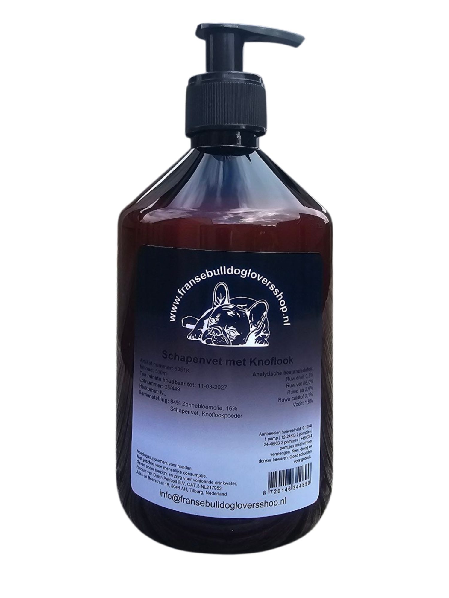 Schapenvet met knoflook 500ml