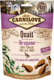 Carnilove Soft Snack Kwartel / Oregano 200 gr