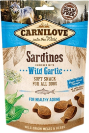Carnilove Soft Snack Sardientjes / Wilde Knoflook 200 gr