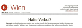 against a novel animal welfare law (Wien 25 april 2023)
