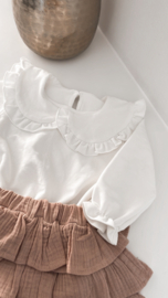 MINI ME | Blouse met kraag   Wit