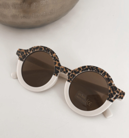Zonnebril leopard | Wit