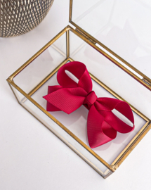 LA FILLETTE | Haarstrikclip  Donker Rood