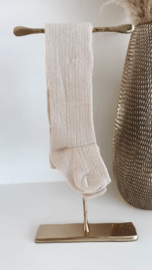Kousenbroek met patroon  | Mokka