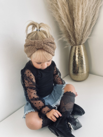 PETITE FRAN EXCLUSIEF | Teddy winterhaarband  Bruin