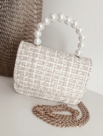 Handtas | Wit Goud