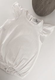 LA FILLETTE | Body met vleugelmouw Wit