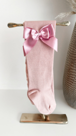 JC SOCKS | Kousenbroek met dubbele strik Antiek Roze