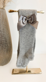 JC SOCKS | Kousenbroek met dubbele strik Licht Grijs