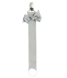 La Fillette | Fopspeenketting met strik Licht Grijs