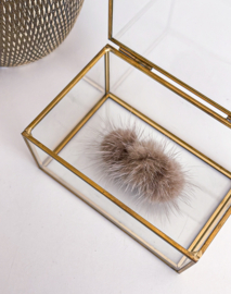 Haarclip met bont | Beige
