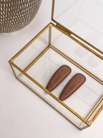 Haarclips | Chocolade