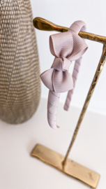 LA FILLETTE | Diadeem met strik Taupe