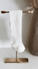 Kousenbroek met patroon | Wit