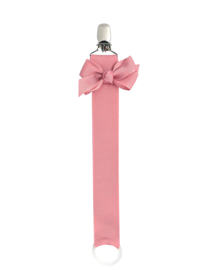 La Fillette | Fopspeenketting met strik Donker Roze