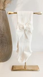 JC SOCKS | Kousenbroek met velvet strik Cava
