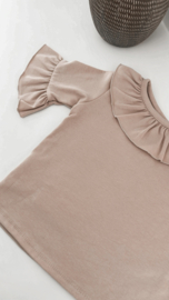 MINI ME | T-shirt met ruffel  Licht Roze