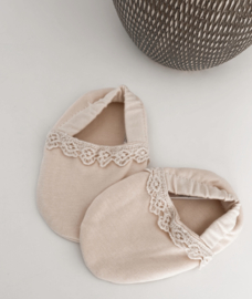 Parkschoen met kant | Beige