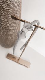 LA FILLETTE | Diadeem met strik Licht Grijs