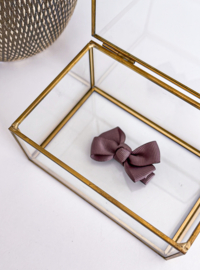 LA FILLETTE | Haarstrik op clip Chocolade