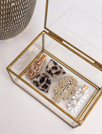 Haarclip set | Silver Panter