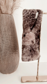 PETITE FRAN | Winterhaarband Bruin-Roze