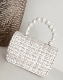 Handtas | Wit roos
