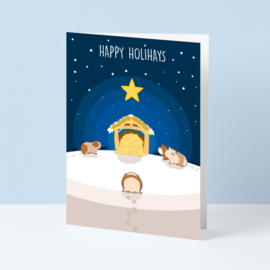 Kaart "happy holidays"