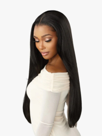Sensationnel Crowned Edge Synthetic HD Lace Front Wig - Straight 28"