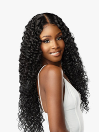 Sensationnel Butta Lace Human Hair Blend Lace Front Wig – Bohemian 28″