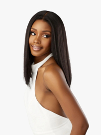 Sensationnel Pearlish 13x4 Frontal HD Lace Human Hair Wig - Straight 16"