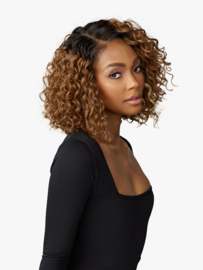 Sensationnel Chic Bob Synthetic Lace Wig - Lob Unit 3
