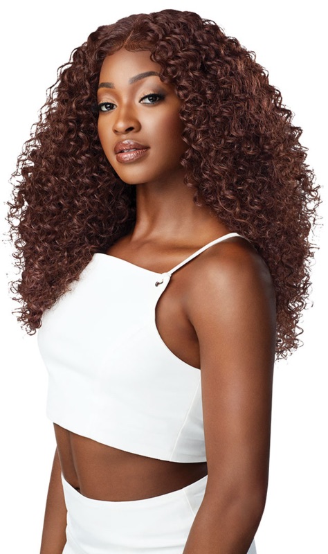 Outre Perfect Hairline FAUX SCALP HD Transparent 13″ x 6″ Lace Front Wig Dominica