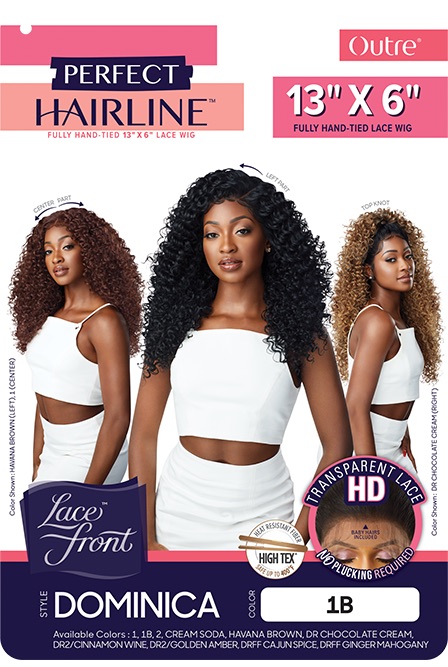 Outre Perfect Hairline FAUX SCALP HD Transparent 13″ x 6″ Lace Front Wig Dominica
