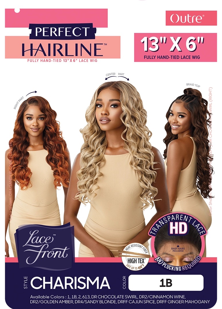 Outre Perfect Hairline HD Transparent 13″ x 4″ Lace Front Wig Charisma